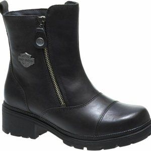 Harley Davidson Amherst Womens Size 7 Black Riding Boots